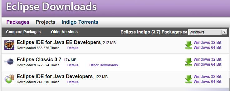 페이지 6 / 9 작성일 : 2011/7/30 Eclipse Download << Only Text Version >> 1. 이클립스를다운받습니다. ( http://www.eclipse.org/downloads/ ) 2. 이클립스는다른설치과정이필요없습니다.