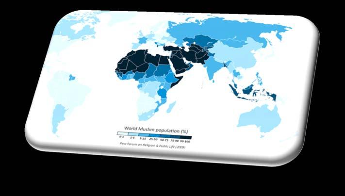 할랄식품시장이주목받는이유 1 [ 세계 3대종교, 이슬람 ] 할랄식품을소비하는이슬람종교인은전세계인구의 4분의 1, 약 16억명 (2010년말기준 ) 95% 가아시아,