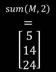 다차원배열에서합, 평균 sum(m) :