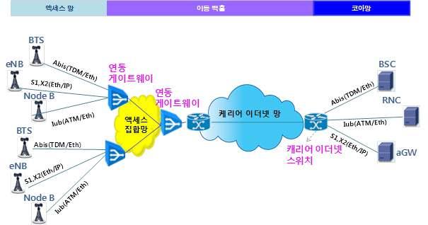 인터페이스와호환을위한지연, 지터, 가용성등의서비스품질과이동백홀 기지국과제어국사이의시각및클락동기, 빠른고장복구를위한모니터링, OAM 및보호절체, 망관리기능을갖는상호연동게이트웨이에대한참조모델을규정한다. 본참조구조는캐리어이더넷연동게이트웨이를통한중앙집중형패킷전달망 구조를갖는다.