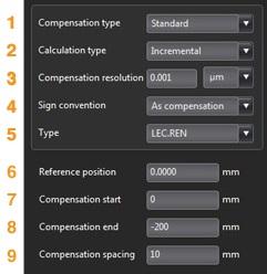 오차보정 확장 아이콘을사용하여소프트웨어화면왼쪽에있는 Test explorer' 패널을확장합니다 확장하면 Error Compensation'