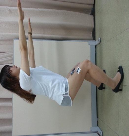 Method 실험방법 무릎굽힘각도는최대로근활성이일어나는 60 도함 (Tang et al, 2001) 60 (