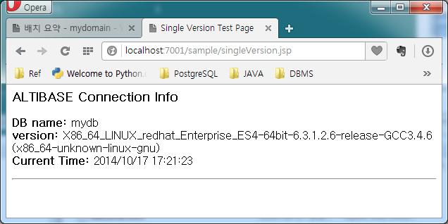 *, javax.naming.*, javax.sql.*"%> <head><title>single Version Test Page</title></head> <body> <% Context initctx = new InitialContext(); DataSource ds = (DataSource)initCtx.