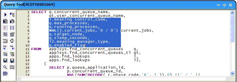 MaxGauge For DB2 User's Guide Line Mode Edit Tools SQL 작성시 Edit 기능을이용하여편하게