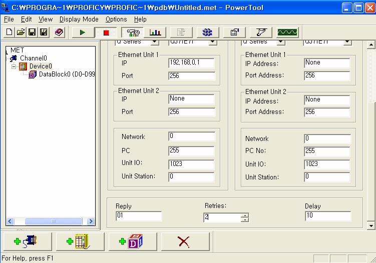 1. HY Device 헤드라인 Setup M(20pt) Multi-layer Network 이아니면 Network 번호는항상 0 이다. 나머지는 default 값을사용한다.