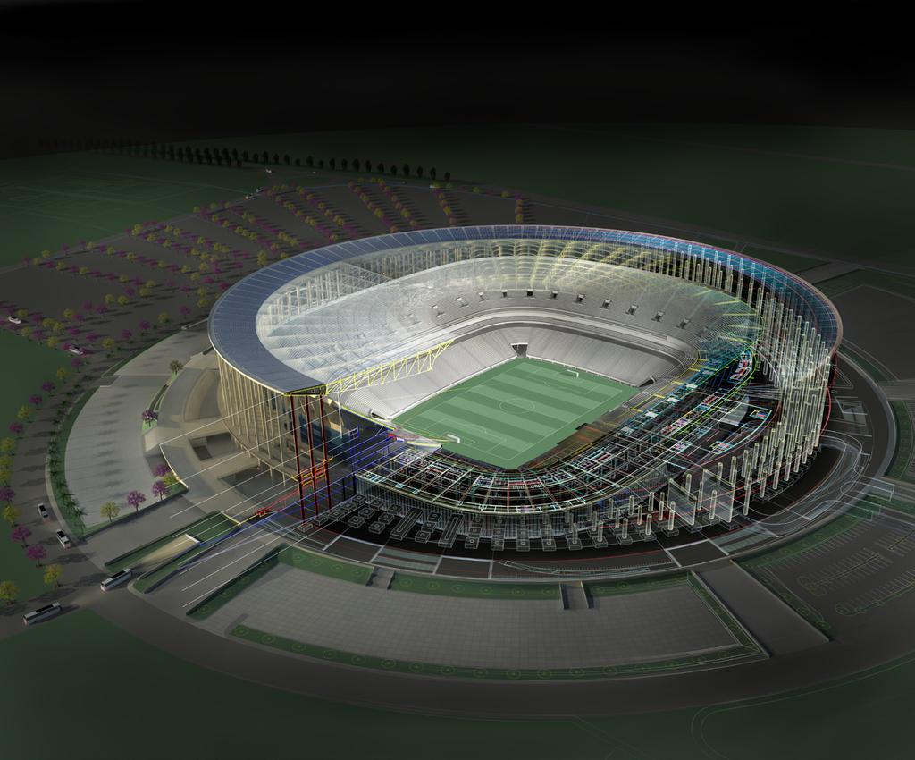 AutoCAD Design Suite AutoCAD 소프트웨어의강력한성능을마음껏활용하십시오 Estadio Nacional de Brasilia (2014 브라질월드컵경기장 )
