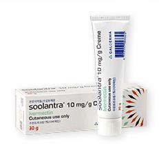 강동경희대학교병원약품정보지 신약 Soolantra cream 1% (Ivermectin) 수란트라크림 1. 약효분류기타피부과용제 2. 성분 Ivermectin 30g 3. 성상흰색또는연한노란색의불투명한크림 4.