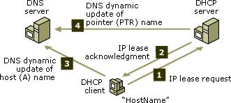 데이터베이스업데이트되는방법을제어할수있음 기본설정상클라이언트가자신의 A 레코드를 DNS