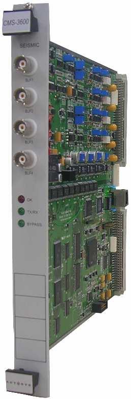 5) CMS-3600 Seismic Module 속도및가속도센서로부터진동신호를입력 베어링케이싱및구조물진동측정 입력채널수 : 4채널 Analog Interface : 속도및가속도센서신호를입력 Buffered Out : 센서입력신호의 Buffered Output, 단락보호 Transducer 공급전원 : 센서용전원 -24 Vdc, 혹은정전류 DSP: