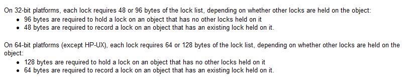 Considerations Locklist DB2 9.7 이전버전에서업그레이드하는경우 locklist 상향조정 - DB2 9.