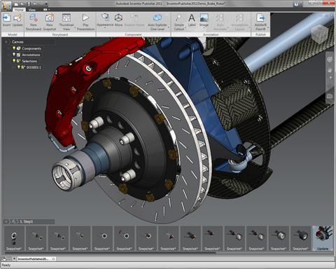 Autodesk Inventor 와연계되어 3D 모델변경시자동업데이트됨.