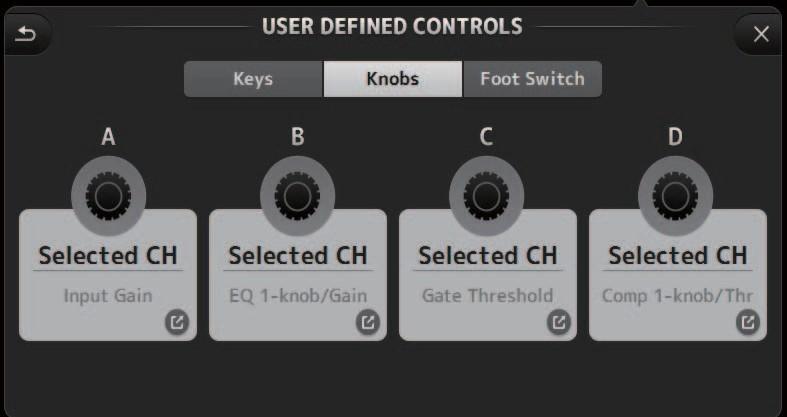 툴바 Oscillator FUNCTION PARAMETER 1 PARAMETER 2 Description Page Change Recorder Oscillator On 오실레이터를켜고끕니다. Specific CH Bookmark AUX 1 20, STEREO L, R, SUB PARAMETER 2 에할당된채널로보내진오실레이터를켜고끕니다.