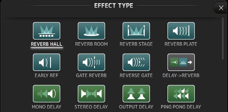 Insert effect 설정 AUX9 / 10-AUX19 / 20 에인서트이펙트를구성할수있습니다. 기본적으로삽입효과는건너뜁니다 : 효과를사용하려면바이패스를끄십시오. FX 화면메뉴 FX 화면이표시되면메뉴영역에다음항목이표시됩니다. 1 2 3 1 Copy 선택한채널의 FX 파라미터를클립보드에복사합니다.