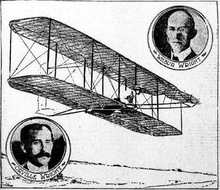1903 년 12 월 17 일인류역사상첫동력비행기로하늘을나는데성공 핵심기술은도르래를이용한날개휘기 (wing warping).