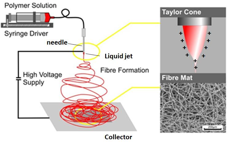 전기방사 (Electrospinning) 와이를이용한나노섬유상구조 박정호 (LG 화학기술연구원 ) 분석자서문 전기방사 (Electrospinning) 는전기적으로하전된고분자용액및용융물의젯 (jet) 을통해나노섬유를제조할수있는공정이다.