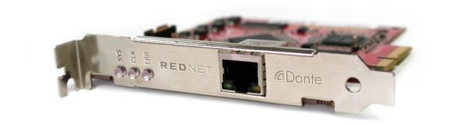 RedNet PCIe 카드 RedNet PCIe 카드는이더넷네트워크와 RedNet 시스템의여러 I/O 유닛들을컴퓨터에상호연결시켜줍니다. 4- lane PCIe 카드슬롯에설치되었을경우, 온-보드이더넷포트를통해최대 128 채널을 DAW로송수신합니다. PCIe 카드로 3ms 아래의시스템레이턴시를달성하려면 16-lane PCIe 카드슬롯을사용하기를권고합니다.