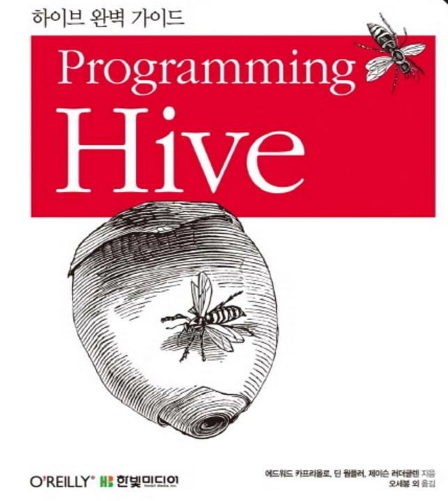 추가학습자료 http://www.tutorialspoint.com/hive/ https://cwiki.