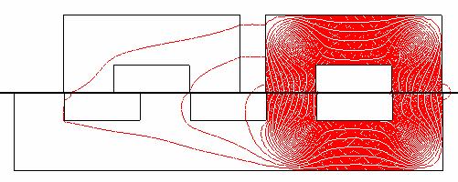 10 Distribution of flux density in stator and mover Thrust force [N] 80 60 40 20 0 0 4 8 12 16 20 24 Displacement [mm] 80 (a) Type-1 그림 11은 2D-FEA를이용하여산정한가동철심형 LOA와가동코일형 LOA에대한각모델의가동자위치에따른추력계산결과를보여준다.