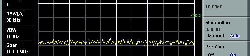 Spectrum Analyzer (Amplitude) Amplitude 버튼을눌러들어간다 입력된신호의최적화를위해자동으로 Ref. Level 및 Atten 을조정해준다.