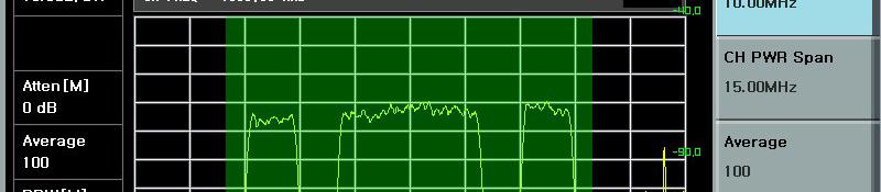 Spectrum Analyzer (Total Power 측정예제 ) 1. 에서 Center Freq를설정한다.