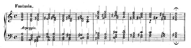 48 이화음악논집 킨후 a단조의 Ⅴ ⅰ로일단락되는듯보이다가다시레치타티보로이어지면서또다시반전이일어난다. 마지막으로 BWV 944는그의판타지아가운데가장짧은것 (9마디) 으로서명실공히서주의역할을한다. 다음은이악곡의전체이다. < 악보 7> J. S. 바흐, Fantasia a-moll, BWV 944.
