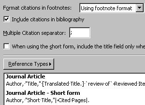 4-6. Footnotes, Figure & Table Footnotes 각주표기관련설정 o Chicago, MLA