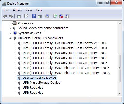 Windows 7, Excel 2007 5. 시작메뉴의 [Computer] 를오른쪽클릭하고 [Properties] 을선택합니다. 제어판좌측에있는 [Device Manager] 를클릭하면아래와같은화면이표시되므로 USB Composite Device 가정상적으로설치된것을확인하십시오.