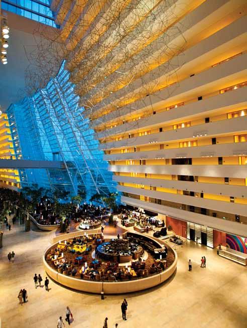 Hotel 마리나베이샌즈 Marina Bay Sands 싱가포르의새로운랜드마크 라스베이거스샌즈사가미화 55억달러를투자해설립한호텔로 2007 년에착공해 2009 년겨울정식으로오픈했다.