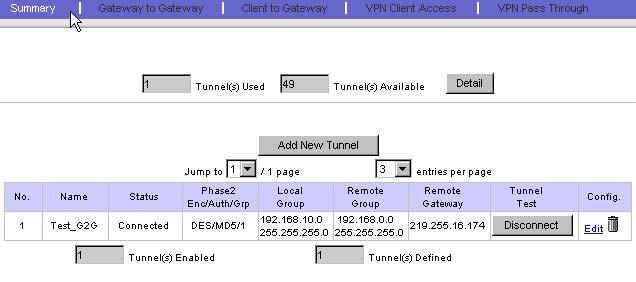 STEP 4 - VPN 연결상태확인하기 VPN 터널이정상적으로연결되었는지확인합니다. Status 에 Connected 라고표시되면정상적으로연결된것입니다. 2 Client to Gateway with Quick VPN Client to Gateway 설정은원격지에있는 PC 를회사서버에접속시키는편리한방법중에하나입니다.