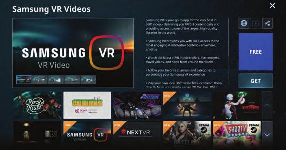 Steam VR 의 2 천여콘텐츠를최고의화질과강력한사운드로즐길수있습니다.