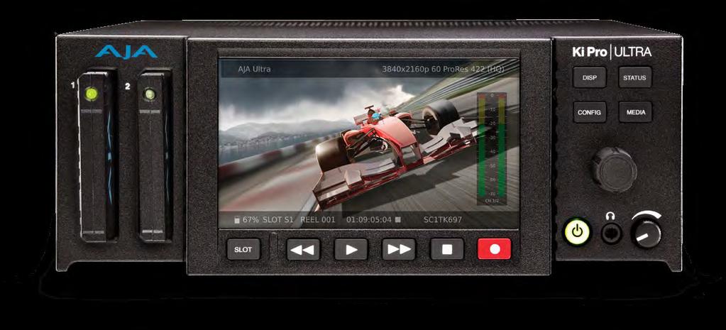 Ki Pro Ultra는차세대 4K/ UltraHD/2K/HD 호환의파일기반비디오레코딩및플레이어로서다양한비디오포맷과프레임레이트 ( 최대 4K 60p까지 ), 3G-SDI 및옵티컬, HDMI