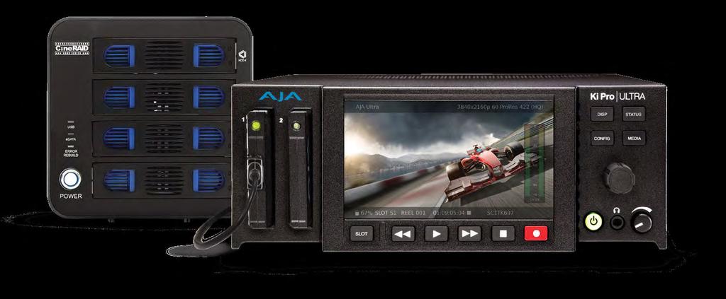 AJA Pak1000 는 4K ProRes HQ 60p 기록을위한 1TB 의 SSD 미디어이며, Ki Pro Ultra 에서최상의품질을얻을수있게합니다. Pak 512 및 Pak 256 미디어는일반프레임레이트프로 젝트에이상적입니다.