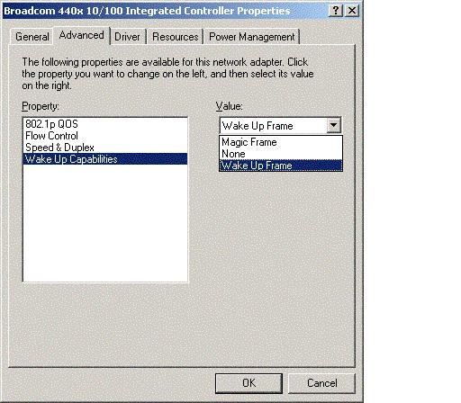 설정저장 1. 어댑터매개변수구성을마치면 Broadcom 440X 10/100 Integrated Controller Properties 화면에서 OK 를눌러설정을적용합니다. 2. 어댑터포트 LED 가 " 소개 " 의표 1 에서설명한대로작동하는지확인합니다.