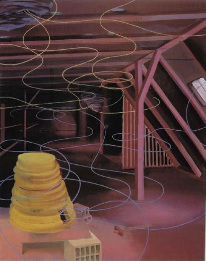 Baumgaertel (5 점 ) ArenaⅠ 2002 Oil on canvas 60x80cm Dachboden 2001 Oil on canvas 160x200cm Reifen 2002