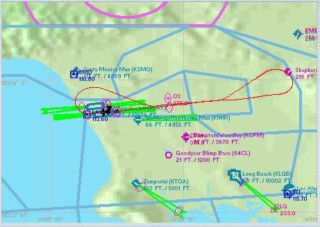 본선참고용계기차트 ( 별지참조 ) 별지 2: KLAX ILS DME Rwy 25L( 가상 ) 별지 3: KLAX ILS DME Rwy 25R( 가상 ) 별지 4: KALFS 22 Departure ( 가상 SID) 바.