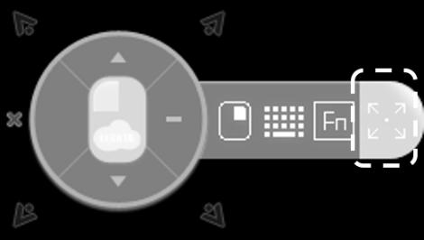 23 7. Use Function Keyboard 좌측이미지의확장가상마우스의붉은색점선으로표시한 Function 키보드를상징하는모양의버튼을 F1 ~ F12 등실제키보드의 Function 키가모아져있는 Function 키보드를이용할수있다. 8.