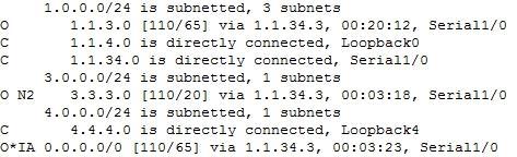 - NSSA 완젂스텁에어리어 (NSSA totally stubby area) OSPF 외부도메인네트워크뿐만아니라다른 Area 에소속된경로도차단되는에어리어를말한다. 일반완젂스텁에어리어와의차이점은에어리어내부에 ASBR 이졲재할수있다는것이다.