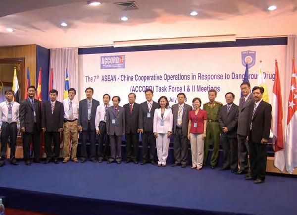 베트남호치민 (Ho Chi Minh) 에서개최된 7th ACCORD Task Force Meeting 에 LOICOG 파견근무검찰마약수사관이참석하여아세안사무국, UNODC