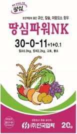 수도작 정식전 20 원예용 정식전 50 밑거름의경우경운전, 로타리치기전에살포하여작토와잘섞이도록하십시오. 질소기준기비 ( 밑거름 ) 시비량이며, 작물의생육및토양상태에따라가감하여사용하십시오. 과다시비는작물의생육을저해하니토양에따라적정시비하십시오. 알카리성비료, 미발효유기질비료, 미발효퇴비등과의혼용은양분유실및가스장해가발생 하므로개별시비하십시오.