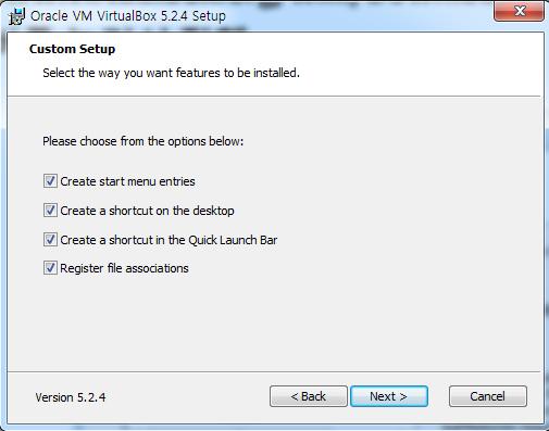 설치방법 - VirtualBox