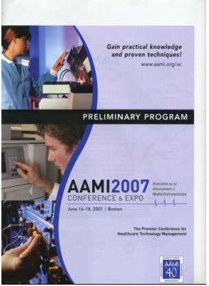 차. 미국 AAMI(Association for the Advancement of Medical Instrumentation) Conference 참석 (1) 일시및장소 : 2007년 6월 16일 ~19일, Boston (2) 참석자 : 권혁남실장 (3) 네트워킹 : ( 가 ) Shankar M.