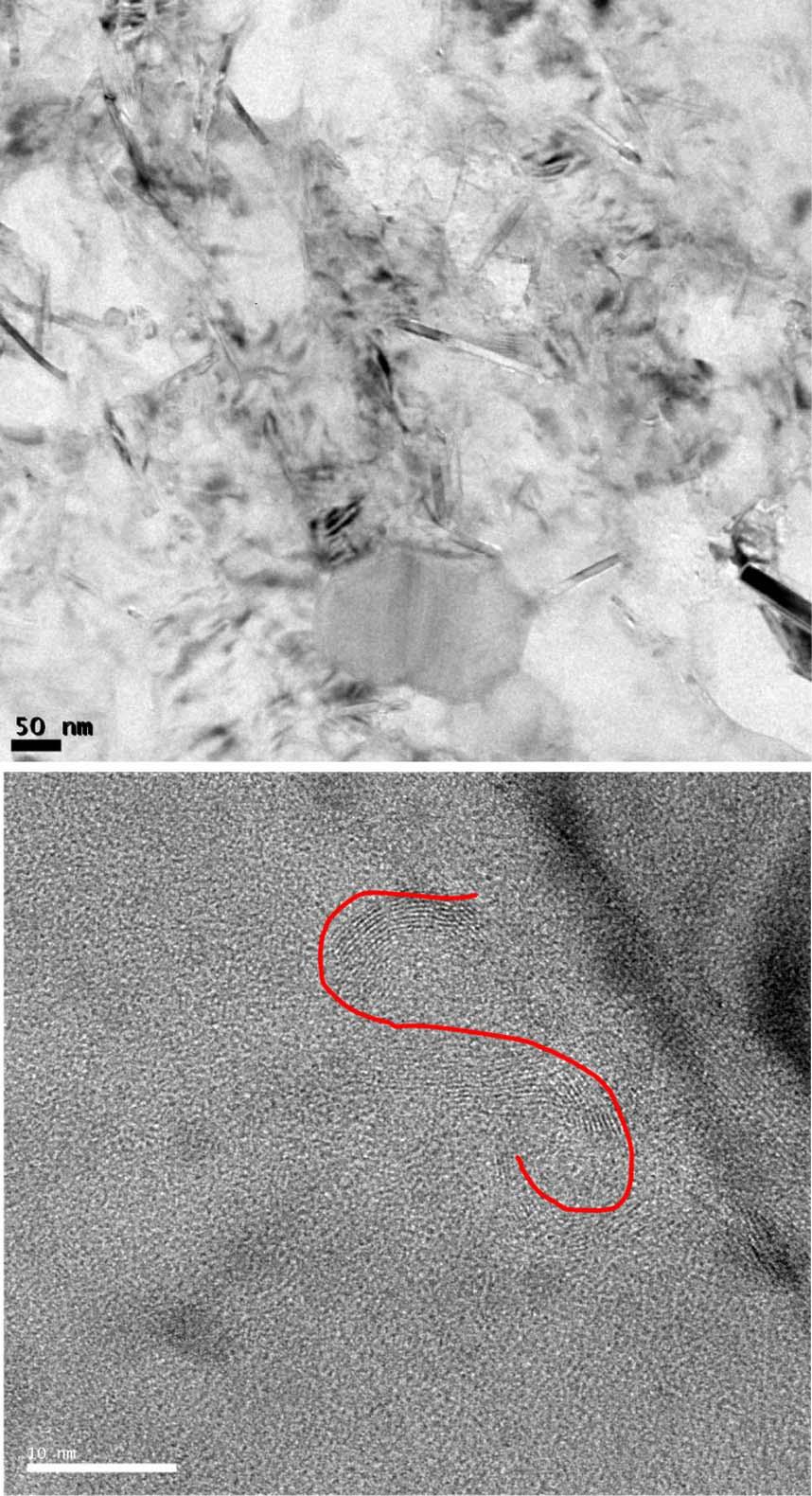 라만분광분석을통해얻어지는다중벽탄소나노튜브 (multi wall nanotube, MWNT) 의주요한피크들은전형적인흑연면 (graphite sheet) 의특성에의해나타나는 1590 cm -1 부근의 G-밴드피크와결함을가진흑연막이나비정질탄소입자로여겨지는 1350 cm -1 부근의 D-밴드피크이다. 본소 Fig. 8.