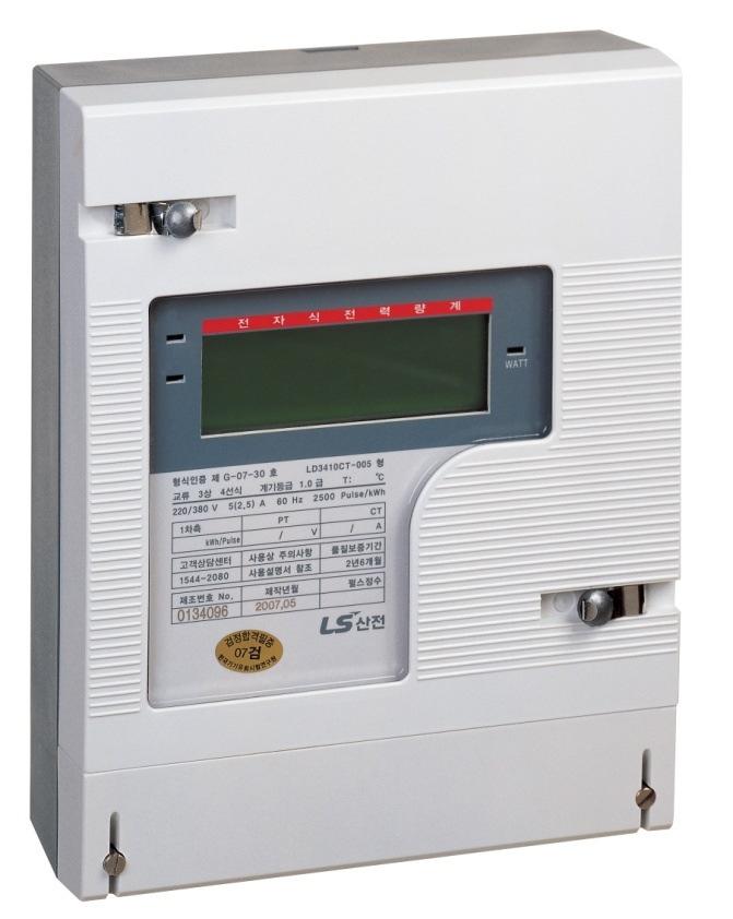 사용설명서 변성기부노출형삼상전자식전력량계 Transformer Operated Electronic Watt-Hour Meter LD3410/3310 사용전에