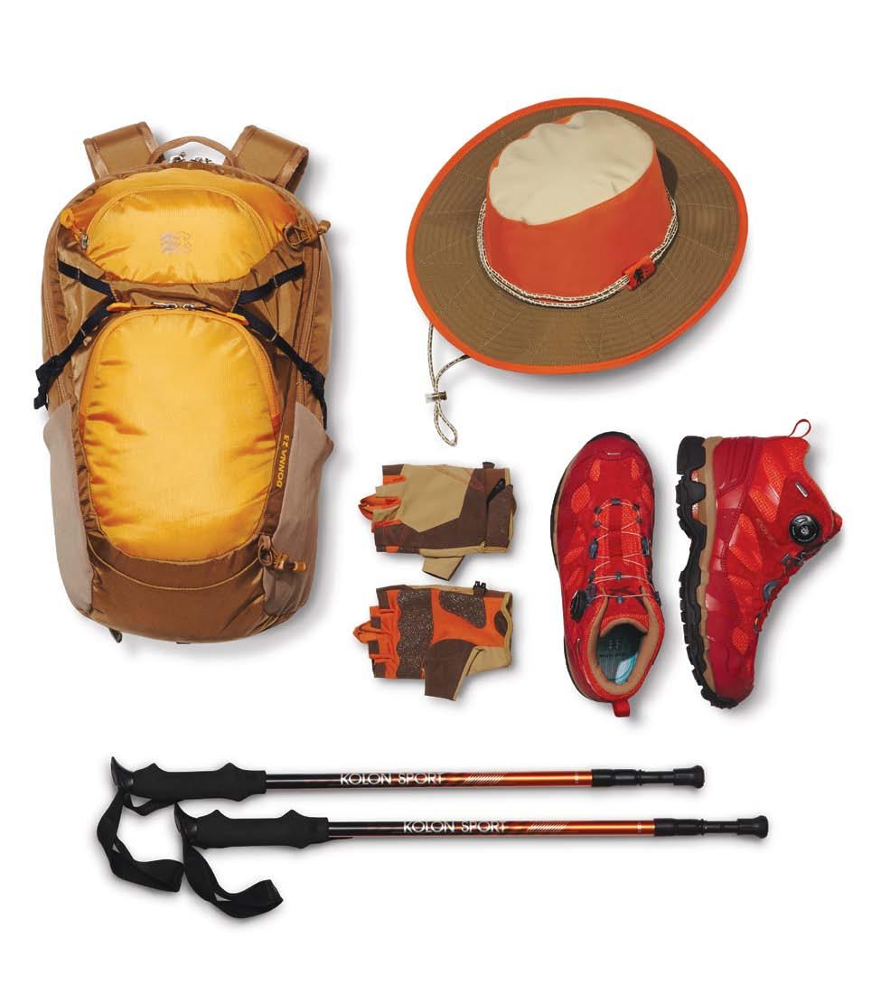 accessories EVERYDAY TREKKING ADVENTURE TREKKING accessories 당일산행에적합한여성전용 23L 배낭과최고의접지력을가진고급형 TREKKING 등산화