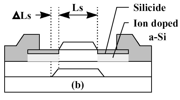 Exposure) Fully Self-Aligned a-si TFT (Silicide/Ion