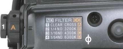 ND 및 CC 필터 광학 ND 필터및광학 CC 필터 : PDW-F800 디지털익스텐더 *1 PDW-F800/700의디지털익스텐더기능을사용하여이미지를디지털로 2배확대할수있습니다.