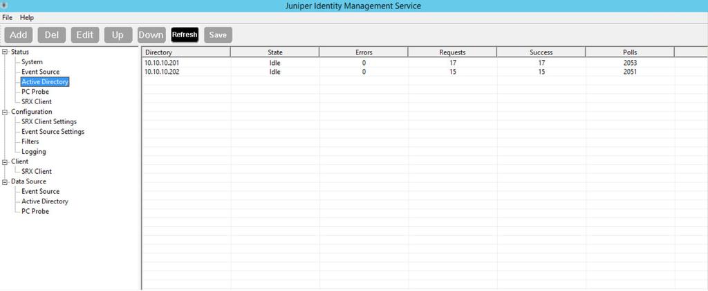 Juniper Identity Management Service 인증서비스 AD 와 SRX 간의프록시 Windows