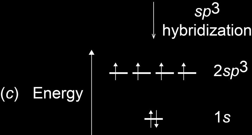 혼성화 ( Hybrization) 탄소는 sp 3 혼성화오비탈을가진다. Fig.