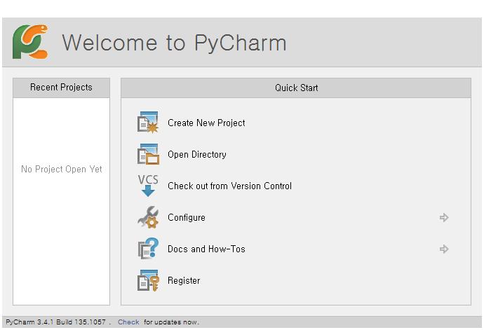 PyCharm 설치 PyCharm 프로젝트생성