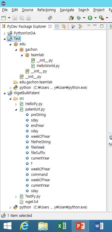새로운 py 파일작성 이클립스 PyDev 왼쪽상단 File PyDev